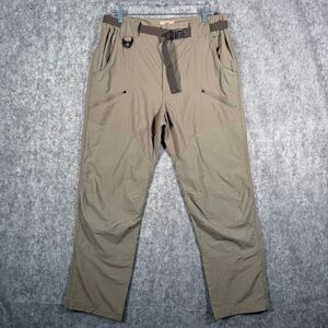 Railriders Cargo Pants Mens Medium Beige 33X30 Belted Outdoor Lightweight Hike